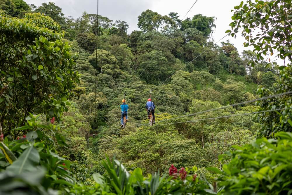 Ziplining is a must on any adventure travel in Costa Rica list