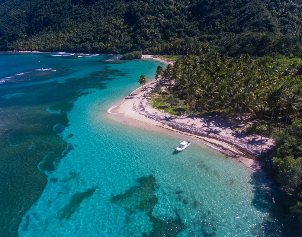 Go on an adventurous hike to this secluded beach in the Dominican Republic.