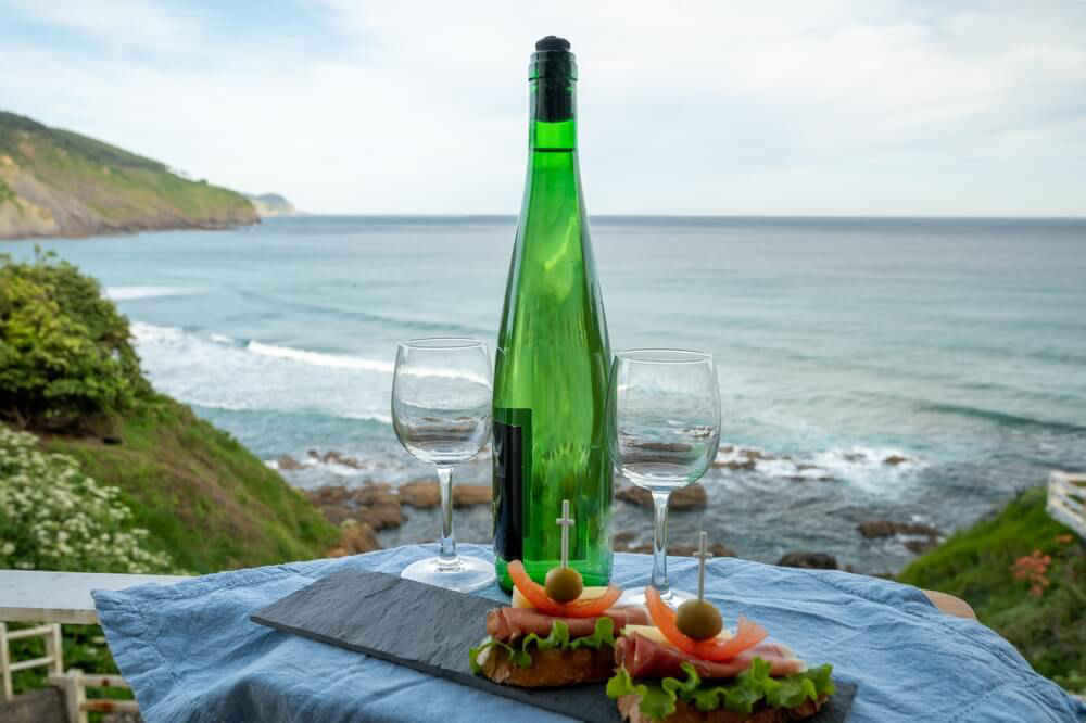 Take the rest of the day off driving after indulging in a little Basque txakoli