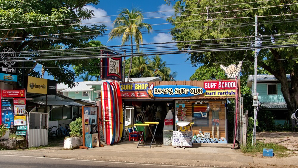 This Costa Rica surf town is spotted with surf schools and shops.