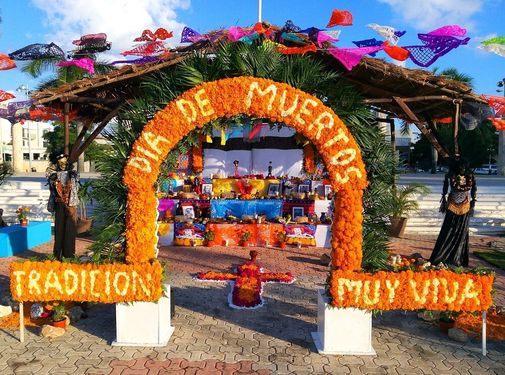 How do people celebrate Day of the Dead in Mexico? With alters, parades, and celebrations.