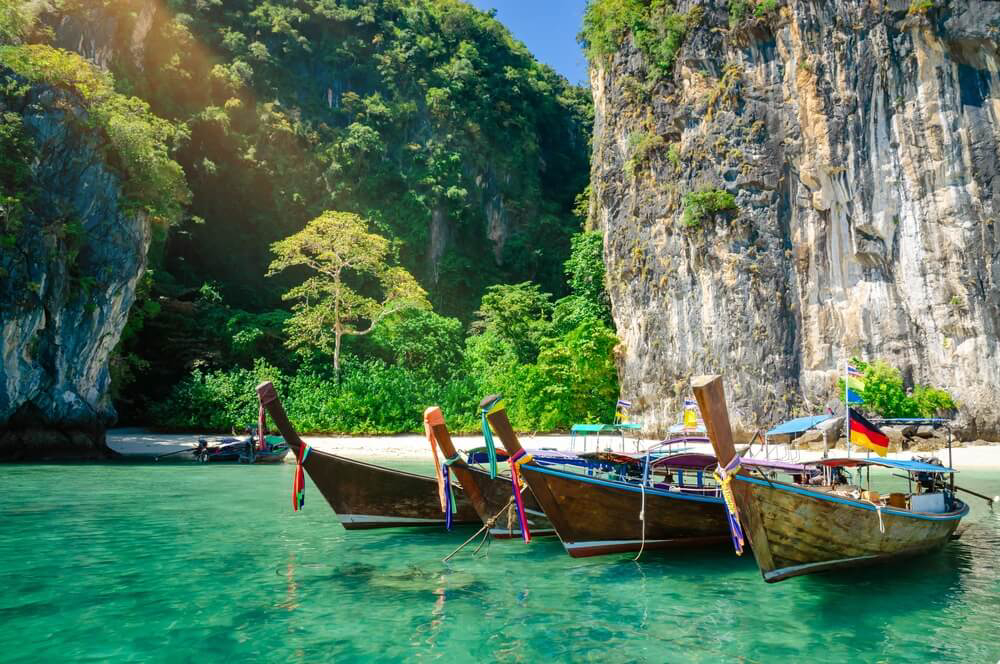 Traditionelle Boote in Thailand