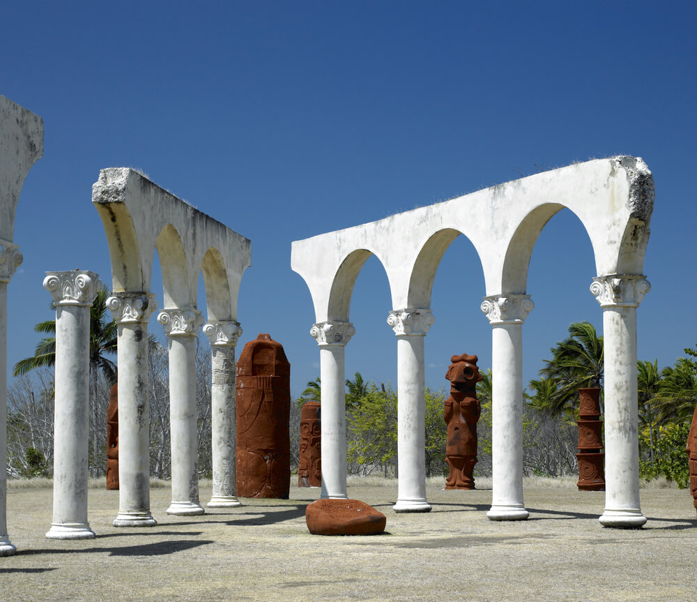 Die Entdeckung Amerikas: Denkmal in Bariay, dem Ort, wo Kolumbus als erstes in Kuba an Land ging