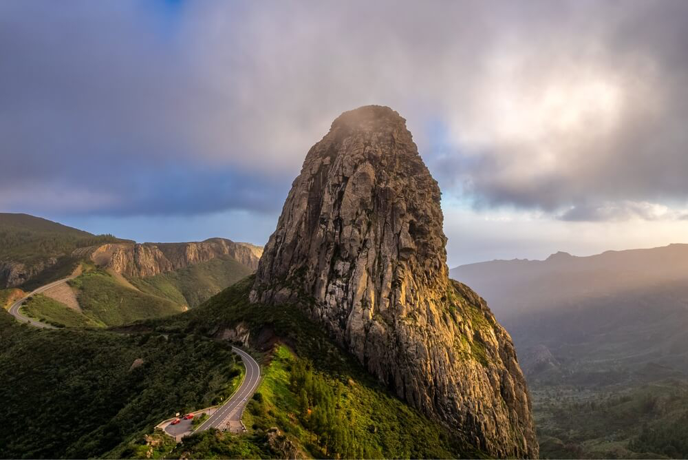 Bergige Landschaft auf La Gomera, auch Isla Colombina (Kolumbusinsel) genannt