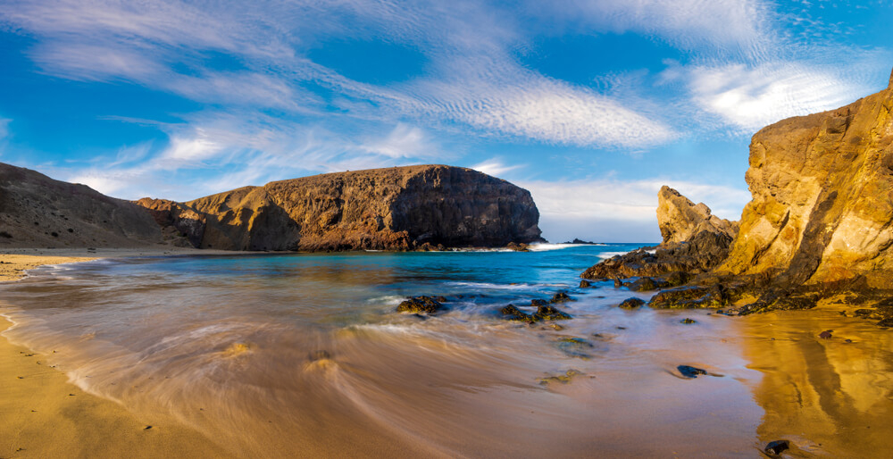 Der Strand von Papagayo auf Lanzarote.