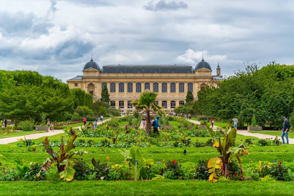Grünfläche im Jardin des Plantes, dem Botanischen Garten von Paris