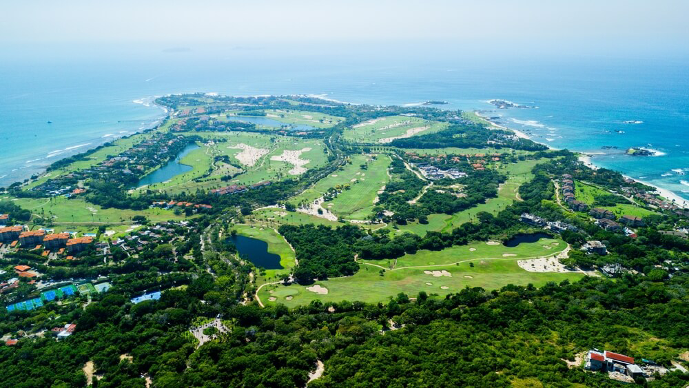 Aerial view of the best place to golf in the Riviera Nayarit
