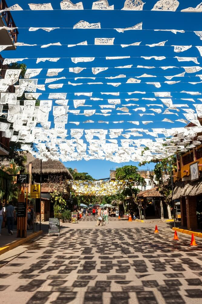 A street view of San Pancho, Riviera Nayarit