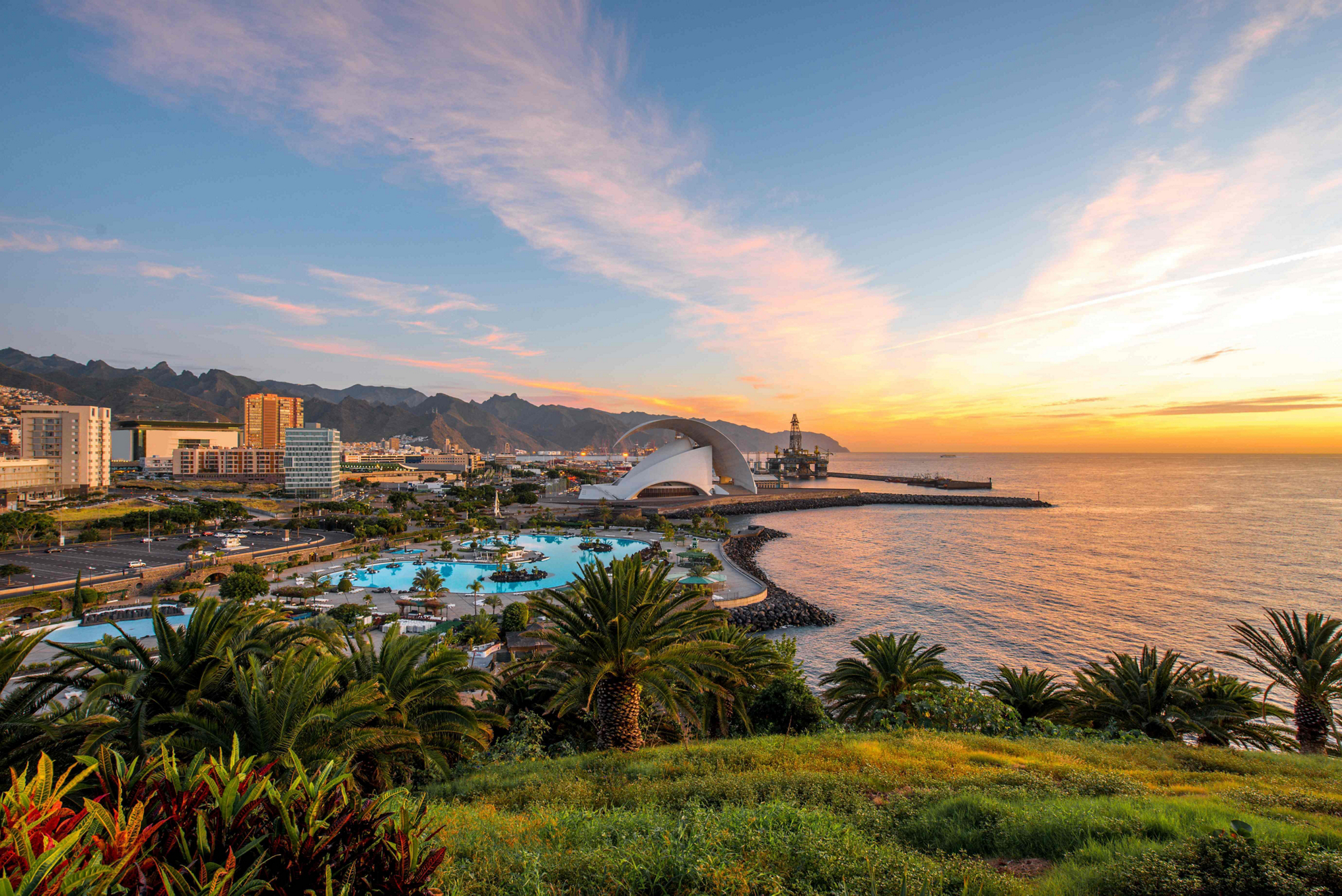 Sehenswürdigkeiten in Santa Cruz de Tenerife: Auditorio, Parque Marítimo und Palmetum