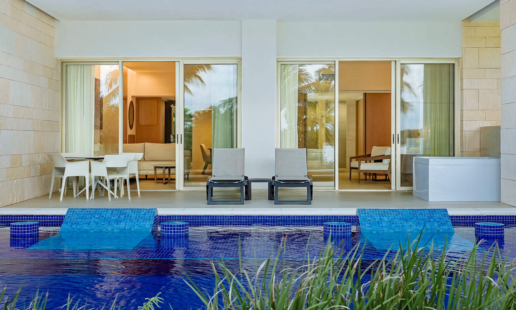 Make sure your suite has a private pool for your spa honeymoon