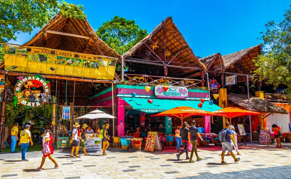 The best shopping near Riviera Maya resorts is Quinta Avenida in Playa del Carmen