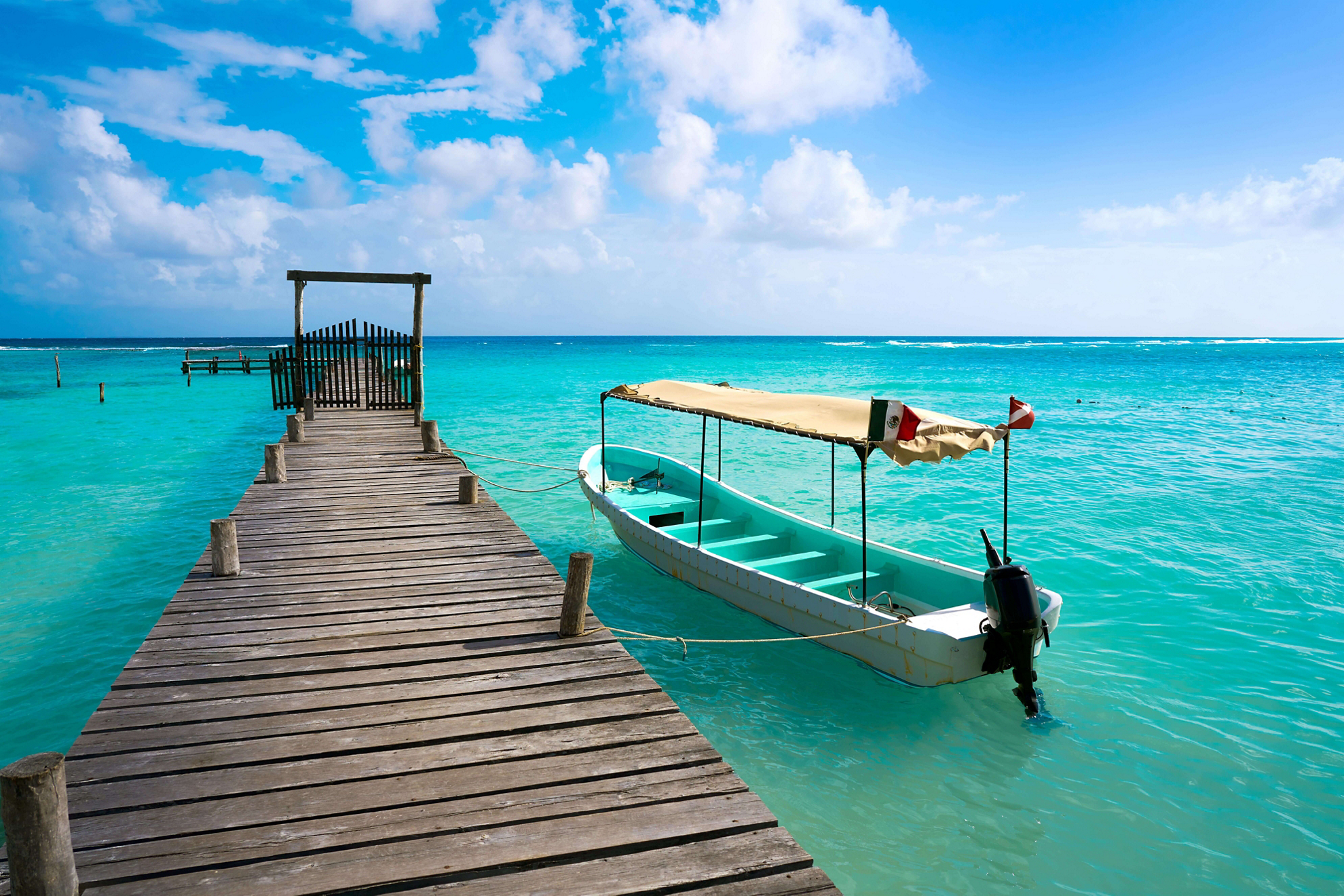 One of the top things to do in Riviera Maya is going on a boat ride