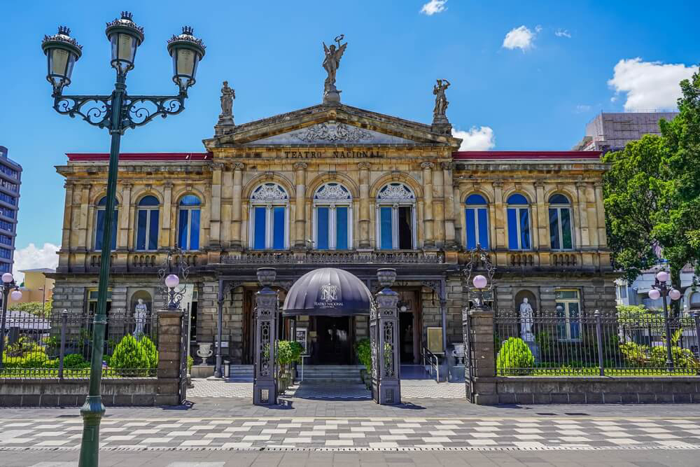 You can’t miss peeking inside San José, Costa Rica’s theater. 