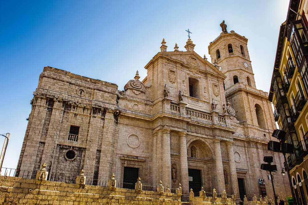 Valladolid Cathedral: A close-up of the outside of the Valladolid Cathedral