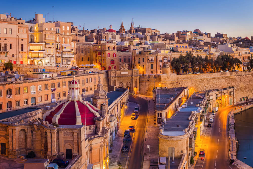 Malta: A typical Malta street view