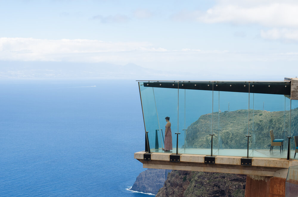 Aussichtspunkt Mirador de Abrante auf La Gomera, Kanaren.