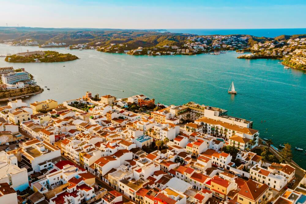 Menorca: Bird’s eye views of Es Castell in Menorca