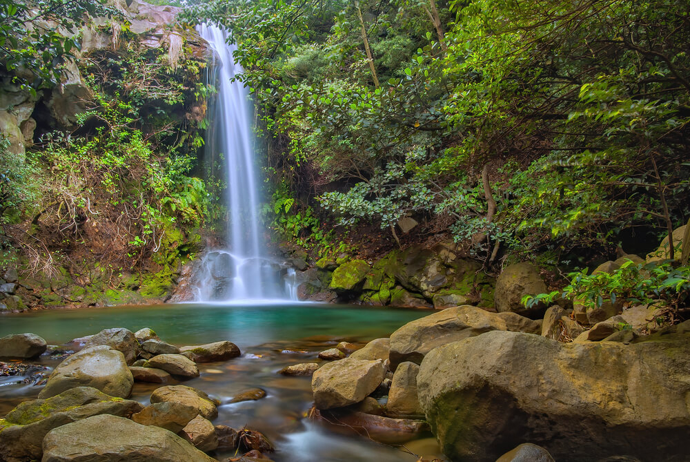 Natur in Costa Rica: schöner Wasserfall im Parque Nacional Rincón de la Vieja.