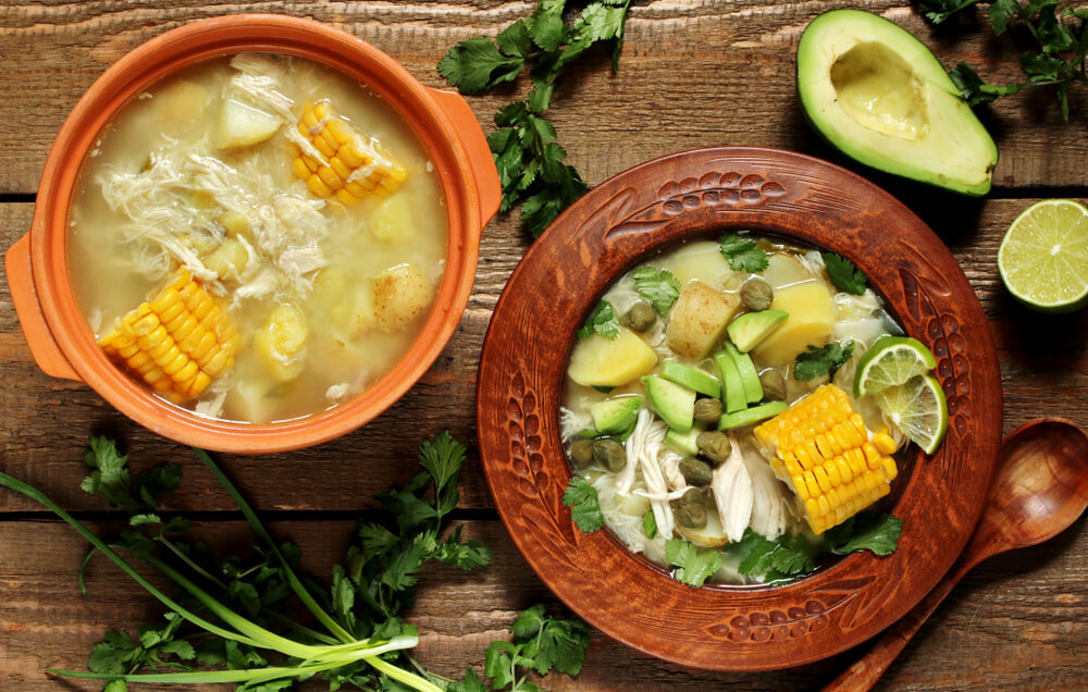Cuban Culture: Two rustic bowls filled with a traditional Cuban stew