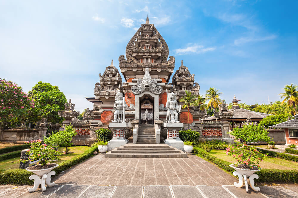 Tempel im Taman Mini-Themenpark in Jakarta