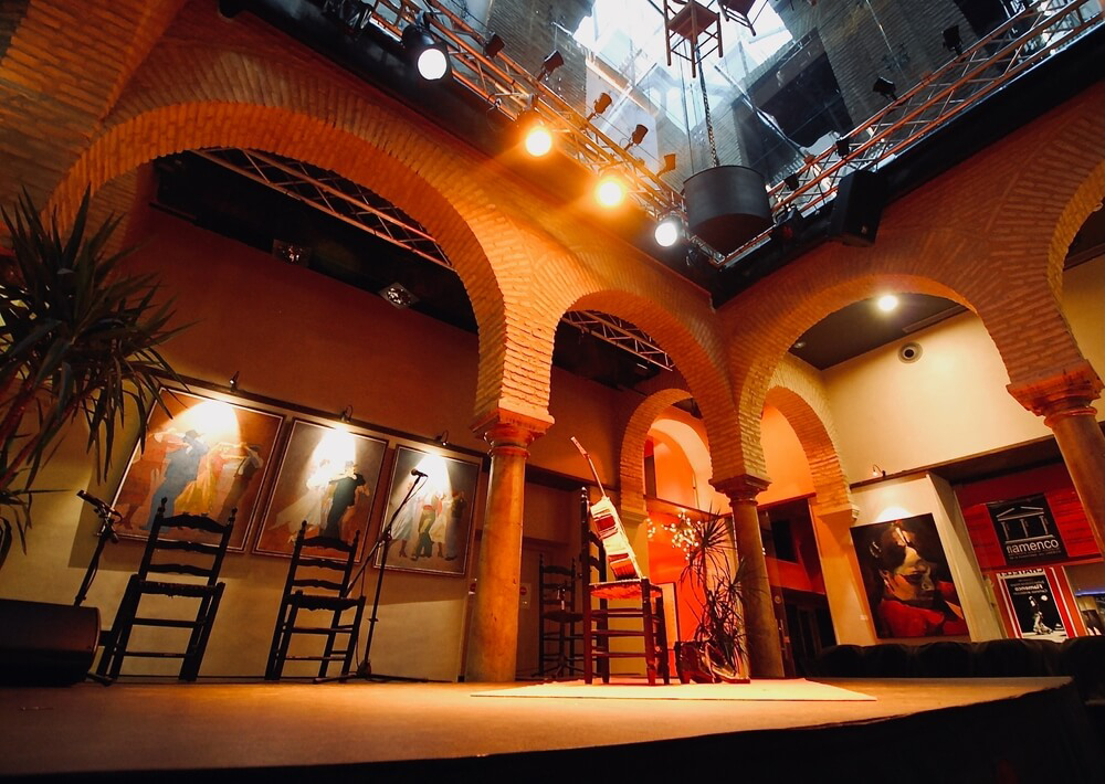 Flamenco-Bühne in Sevilla.
