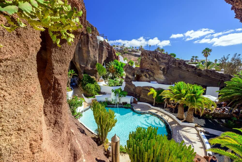 Museo Lagomar: A close-up of Cesar Manrique’s famous cave pool in Lanzarote
