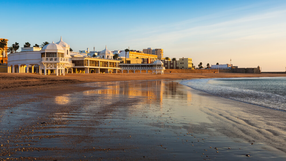 atardecer playas de cadiz 