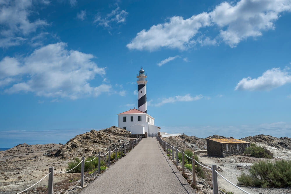 Der Leuchtturm am Cap de Favàritx auf Menorca.