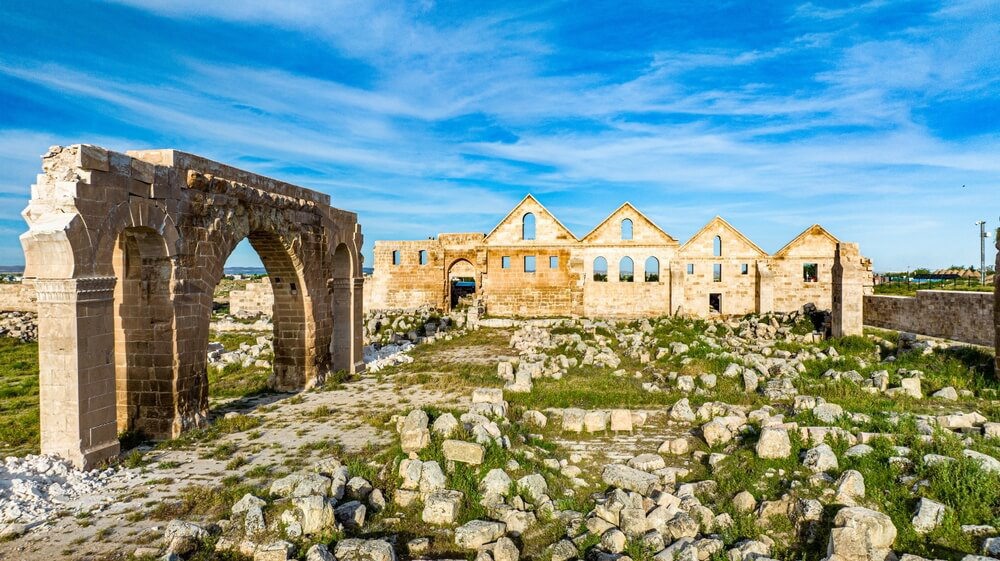 Ruinen der Stadt Harran bei Sanliurfa in der Türkei.